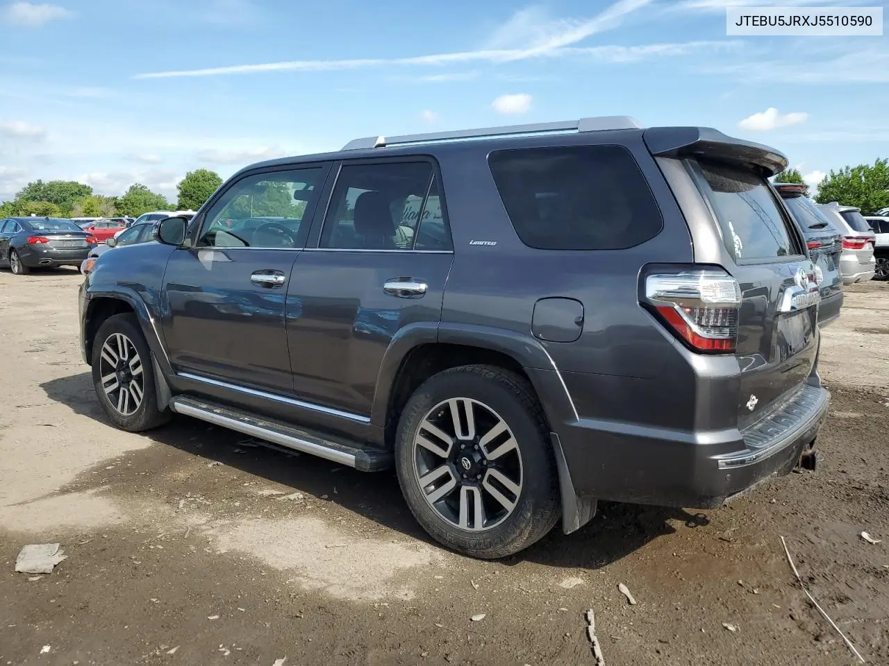 2018 Toyota 4Runner Sr5/Sr5 Premium VIN: JTEBU5JRXJ5510590 Lot: 62786435