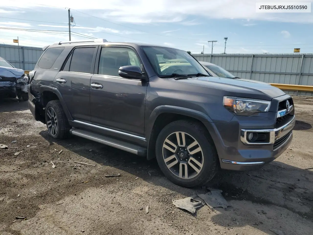 2018 Toyota 4Runner Sr5/Sr5 Premium VIN: JTEBU5JRXJ5510590 Lot: 62786435