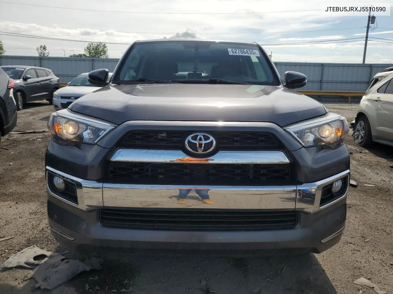 2018 Toyota 4Runner Sr5/Sr5 Premium VIN: JTEBU5JRXJ5510590 Lot: 62786435