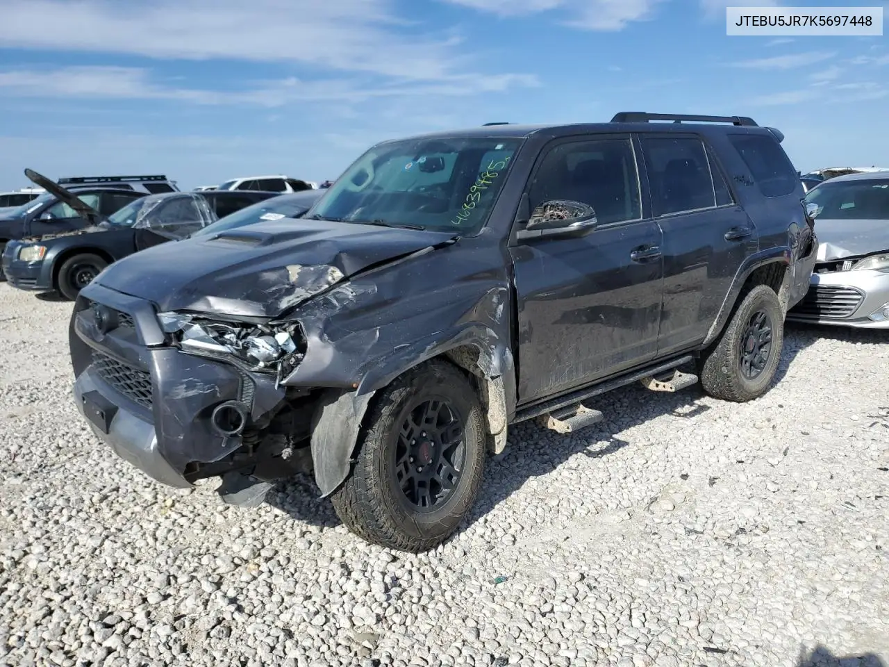 2019 Toyota 4Runner Sr5 VIN: JTEBU5JR7K5697448 Lot: 46839485