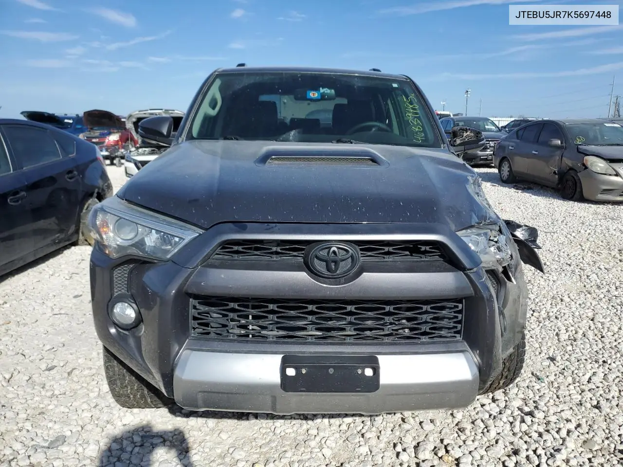 2019 Toyota 4Runner Sr5 VIN: JTEBU5JR7K5697448 Lot: 46839485
