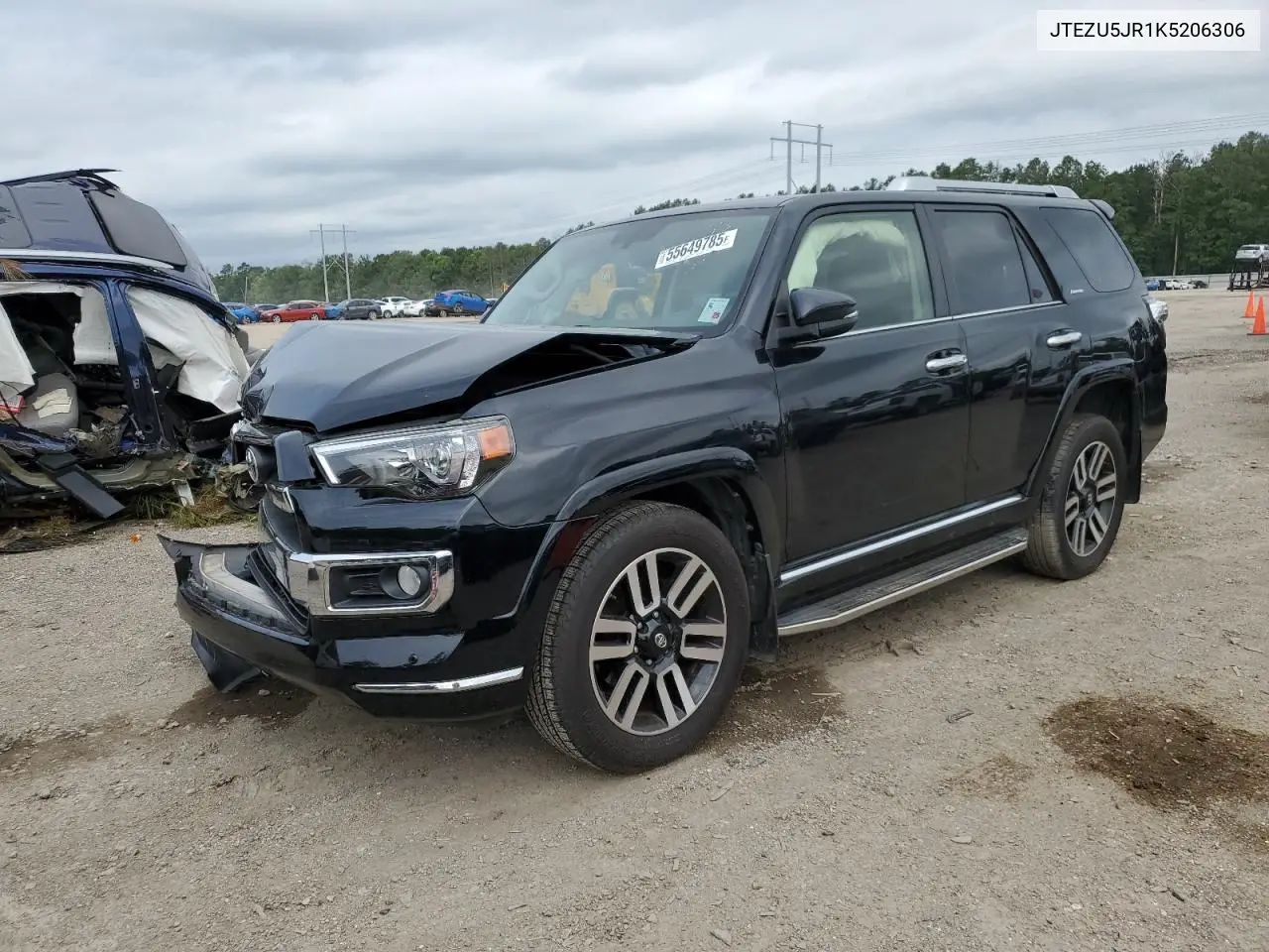 2019 Toyota 4Runner Sr5 VIN: JTEZU5JR1K5206306 Lot: 55649785