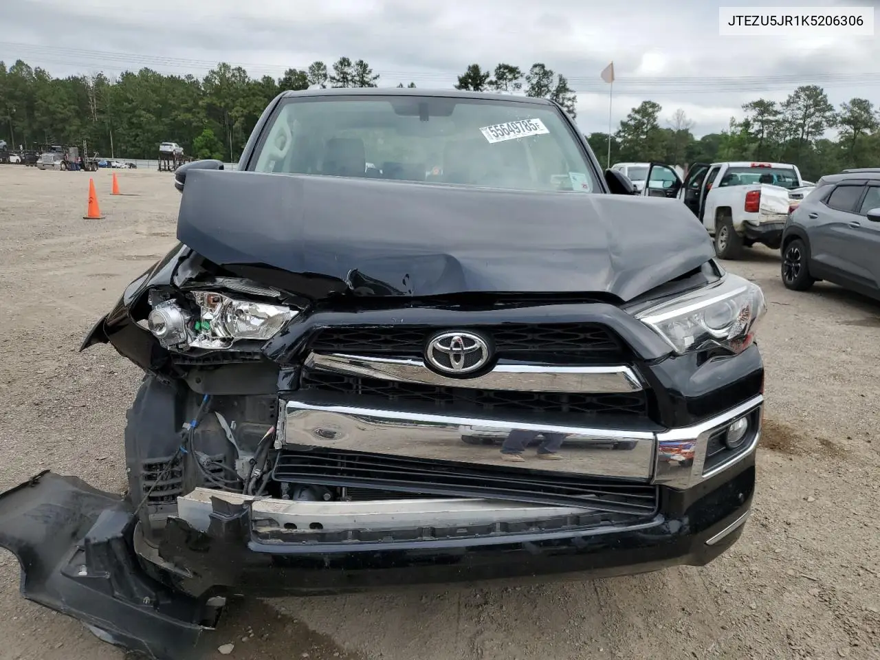 2019 Toyota 4Runner Sr5 VIN: JTEZU5JR1K5206306 Lot: 55649785