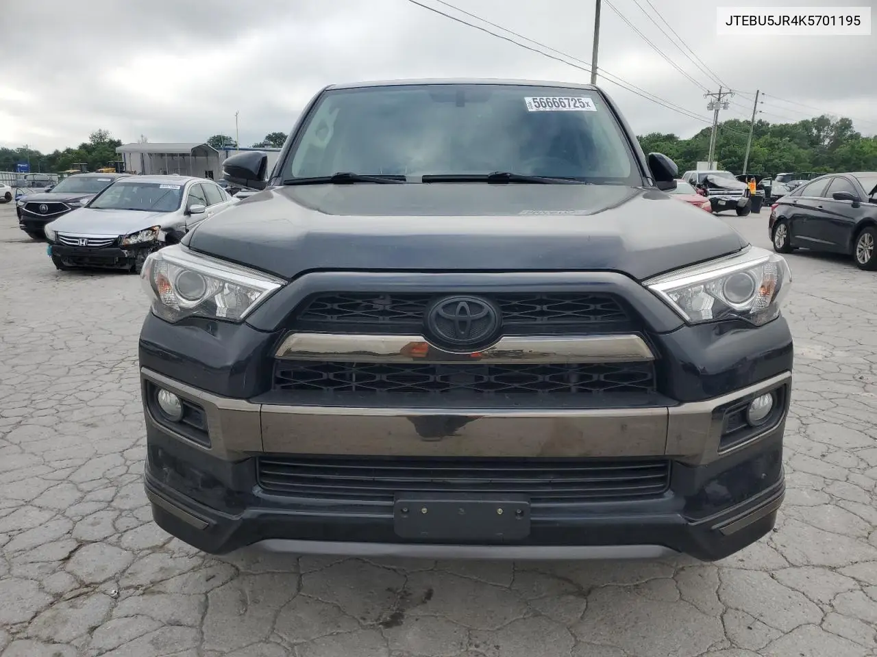 2019 Toyota 4Runner Sr5/Sr5 Premium VIN: JTEBU5JR4K5701195 Lot: 56666725
