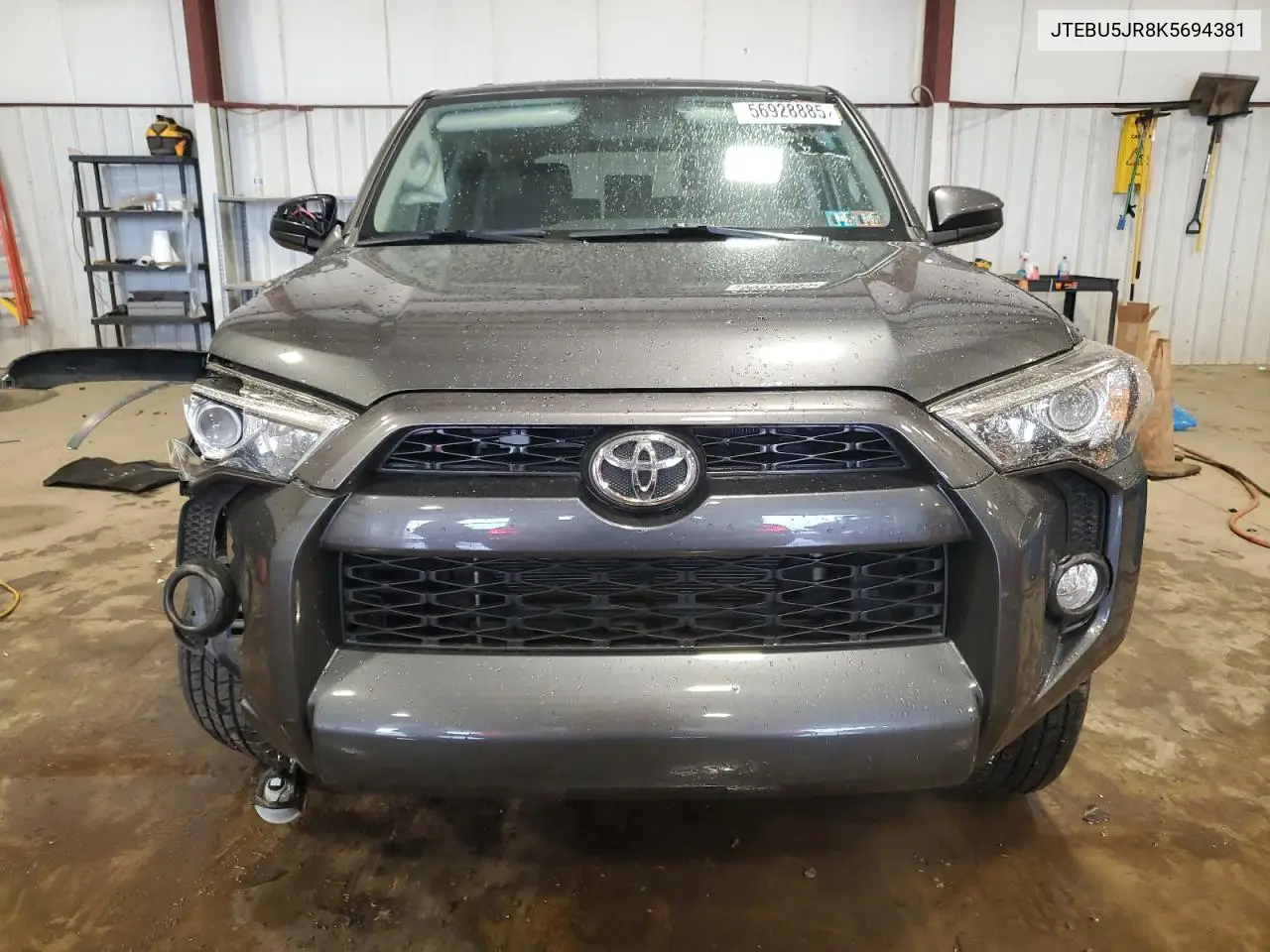 2019 Toyota 4Runner Sr5/Sr5 Premium VIN: JTEBU5JR8K5694381 Lot: 56928885