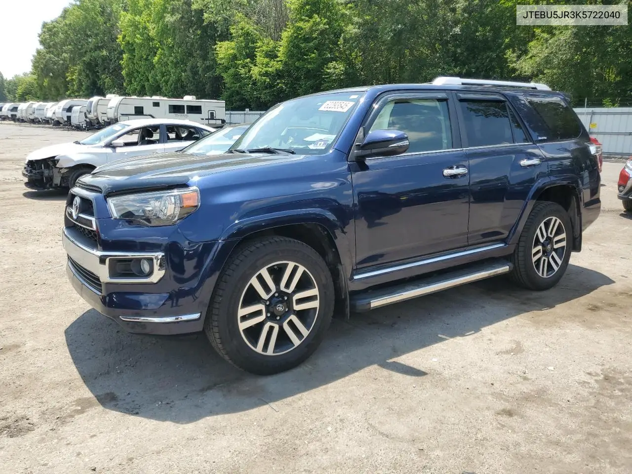 2019 Toyota 4Runner Sr5/Sr5 Premium VIN: JTEBU5JR3K5722040 Lot: 62293545