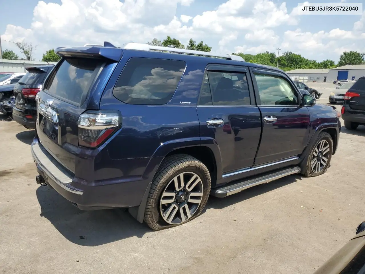2019 Toyota 4Runner Sr5/Sr5 Premium VIN: JTEBU5JR3K5722040 Lot: 62293545