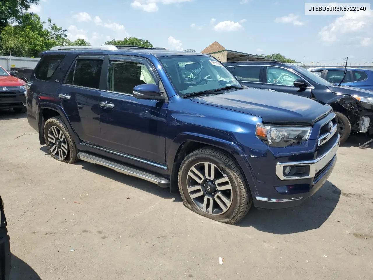 2019 Toyota 4Runner Sr5/Sr5 Premium VIN: JTEBU5JR3K5722040 Lot: 62293545