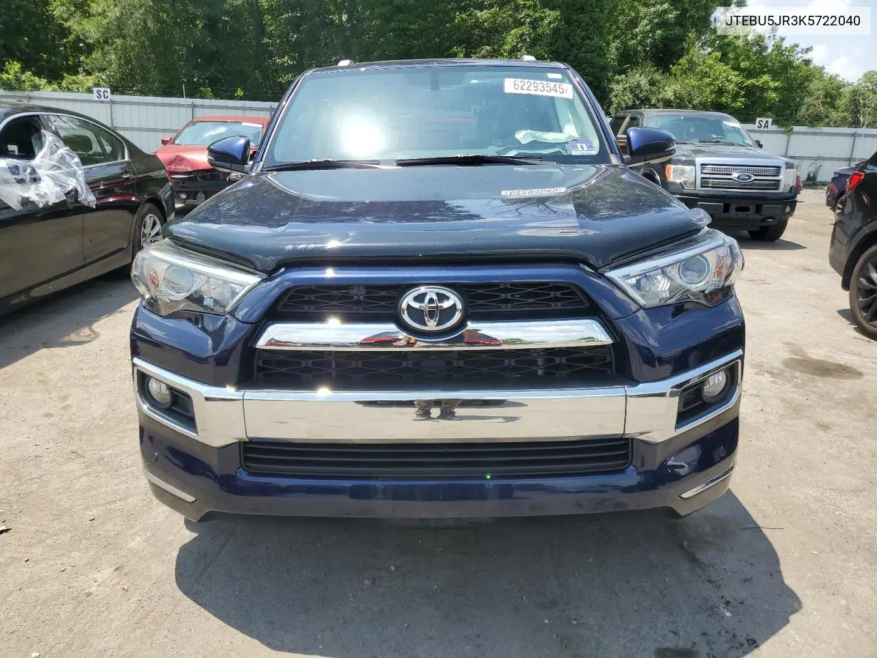 2019 Toyota 4Runner Sr5/Sr5 Premium VIN: JTEBU5JR3K5722040 Lot: 62293545
