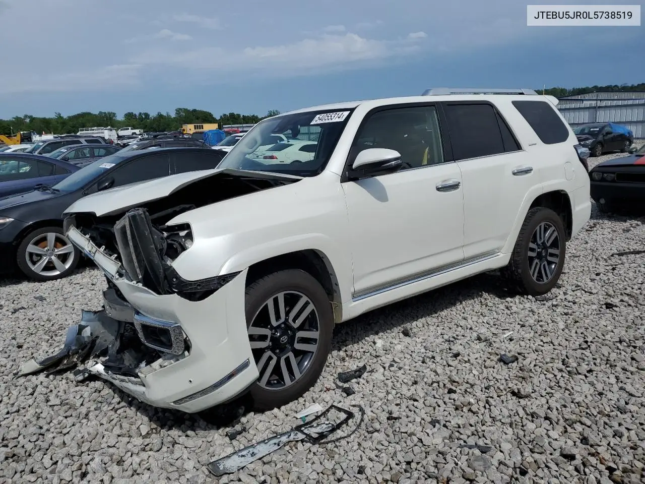 2020 Toyota 4Runner Sr5/Sr5 Premium VIN: JTEBU5JR0L5738519 Lot: 54055314