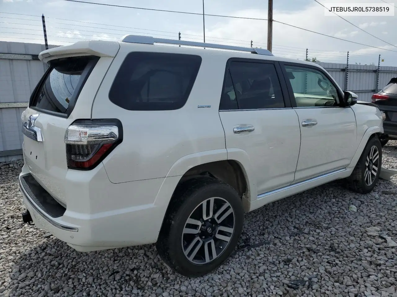 2020 Toyota 4Runner Sr5/Sr5 Premium VIN: JTEBU5JR0L5738519 Lot: 54055314