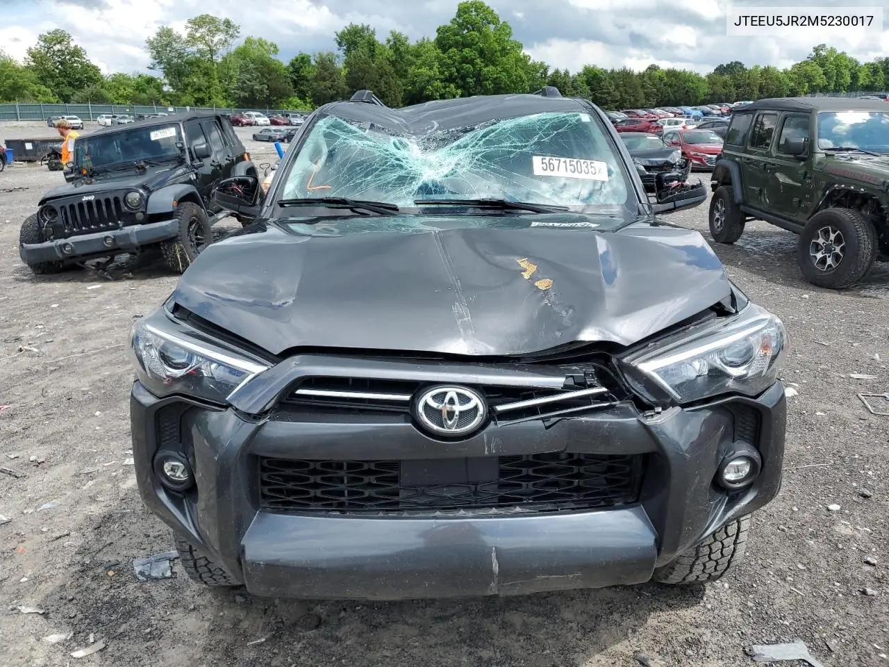 2021 Toyota 4Runner Sr5 VIN: JTEEU5JR2M5230017 Lot: 56715035