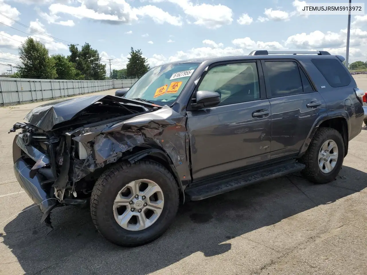 2021 Toyota 4Runner Sr5/Sr5 Premium VIN: JTEMU5JR5M5913972 Lot: 61627955