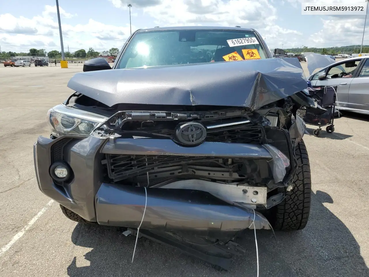 2021 Toyota 4Runner Sr5/Sr5 Premium VIN: JTEMU5JR5M5913972 Lot: 61627955