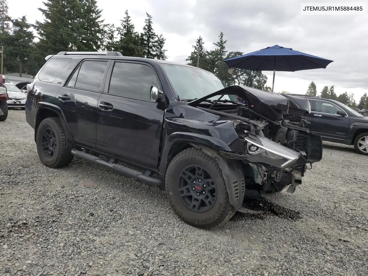 2021 Toyota 4Runner Sr5/Sr5 Premium VIN: JTEMU5JR1M5884485 Lot: 62770625