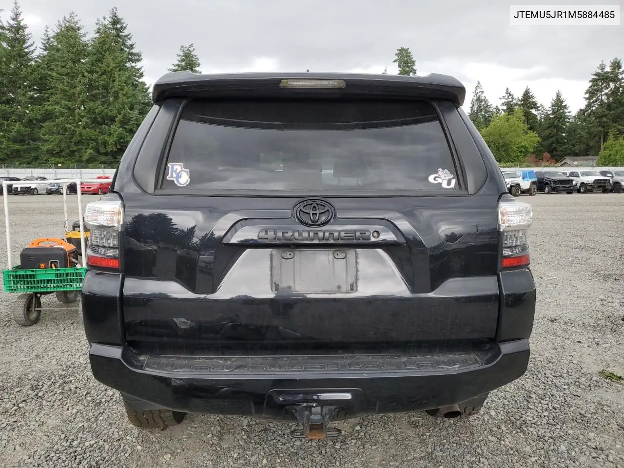 2021 Toyota 4Runner Sr5/Sr5 Premium VIN: JTEMU5JR1M5884485 Lot: 62770625