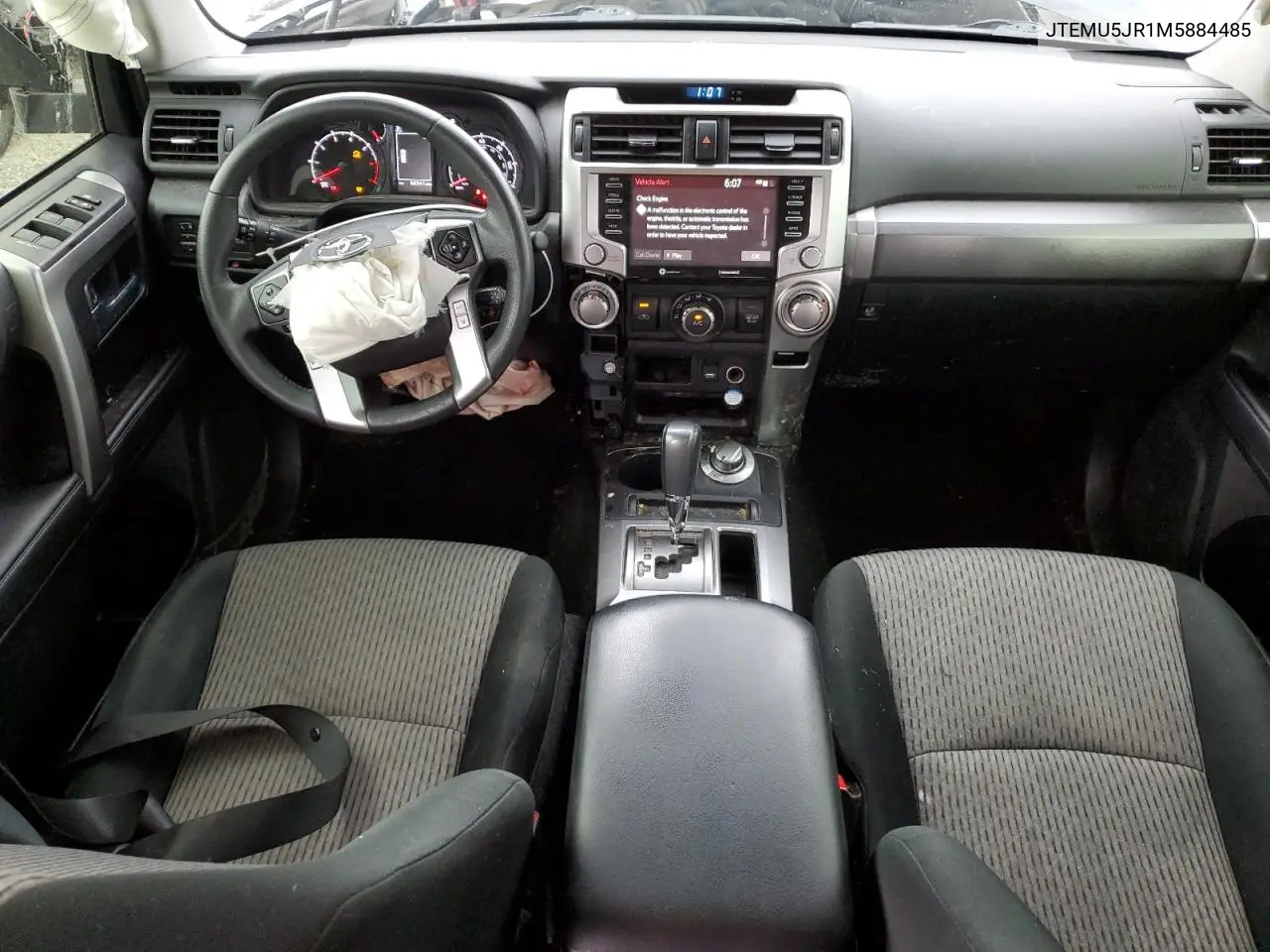 2021 Toyota 4Runner Sr5/Sr5 Premium VIN: JTEMU5JR1M5884485 Lot: 62770625