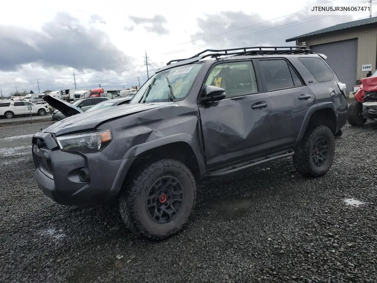 2022 Toyota 4Runner Sr5/Sr5 Premium VIN: JTENU5JR3N6067471 Lot: 50493315
