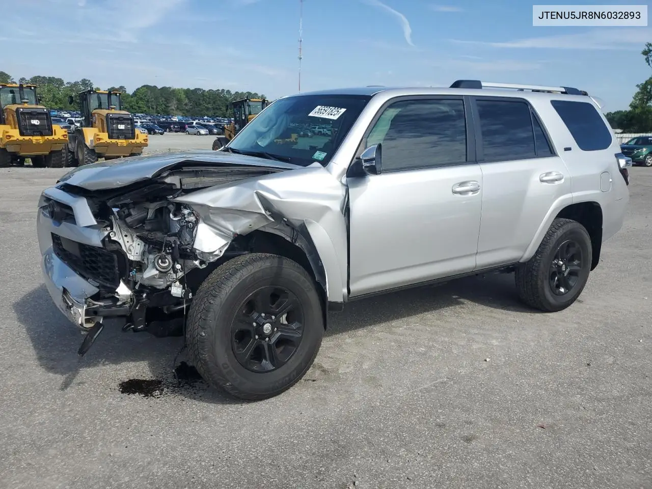 2022 Toyota 4Runner Sr5/Sr5 Premium VIN: JTENU5JR8N6032893 Lot: 56591825