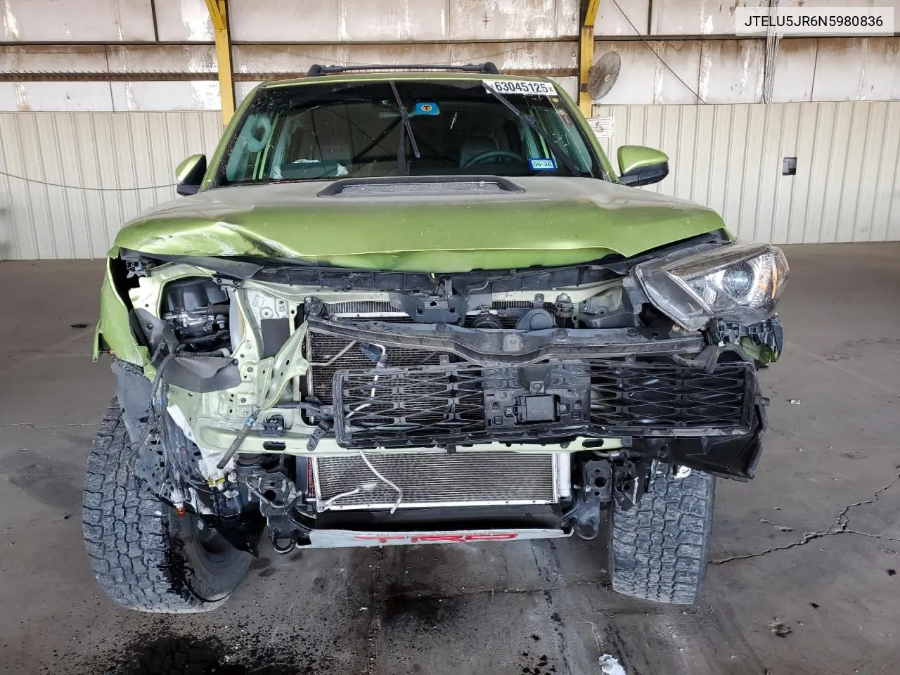 2022 Toyota 4Runner Sr5 Premium VIN: JTELU5JR6N5980836 Lot: 63045125