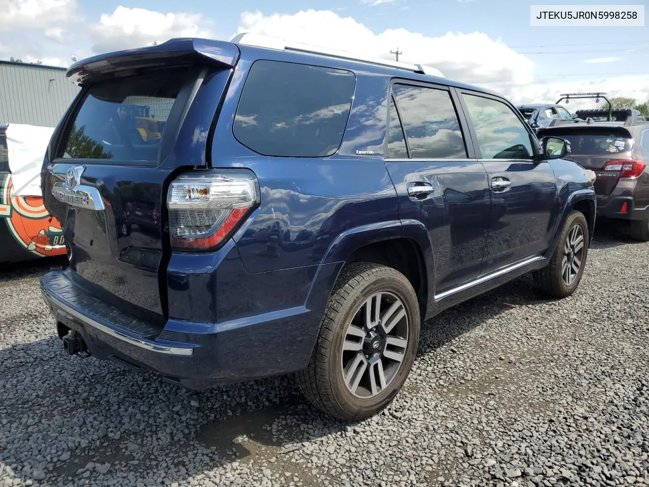 2022 Toyota 4Runner Limited VIN: JTEKU5JR0N5998258 Lot: 65779595