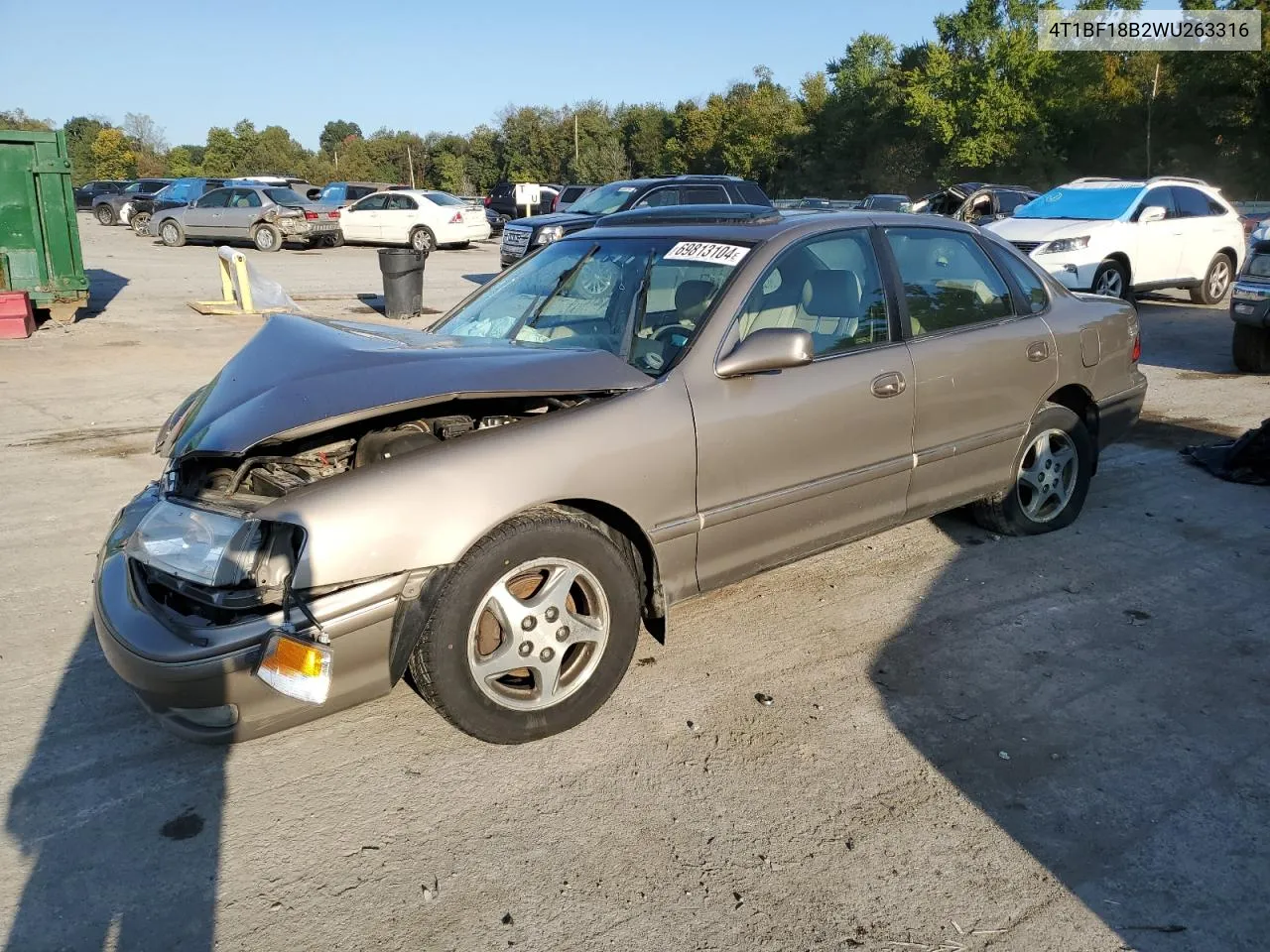 1998 Toyota Avalon Xl VIN: 4T1BF18B2WU263316 Lot: 81807834