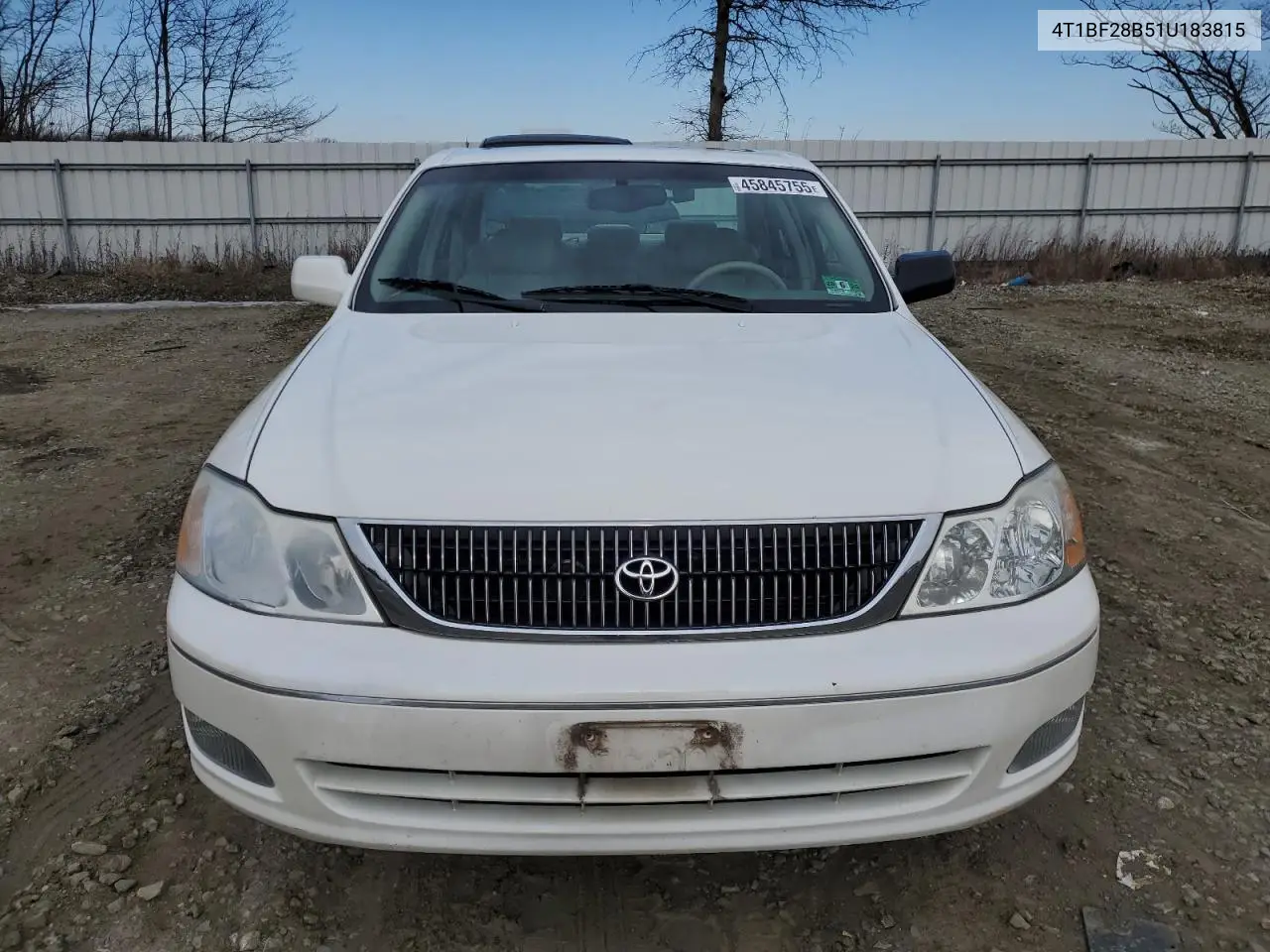 2001 Toyota Avalon Xl VIN: 4T1BF28B51U183815 Lot: 45845755