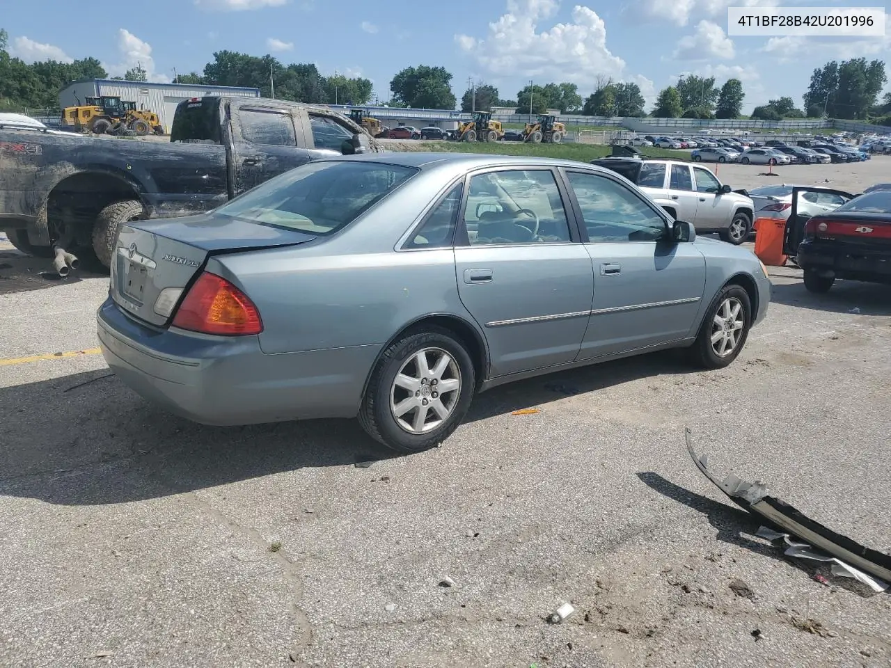 2002 Toyota Avalon Xl VIN: 4T1BF28B42U201996 Lot: 62183295