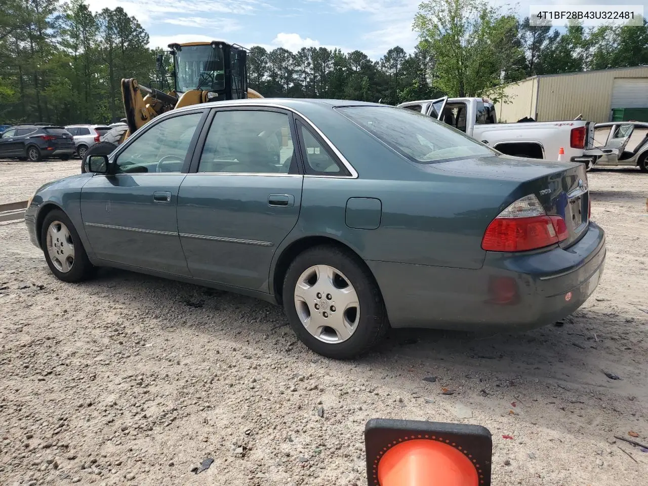 2003 Toyota Avalon Xl VIN: 4T1BF28B43U322481 Lot: 51876905