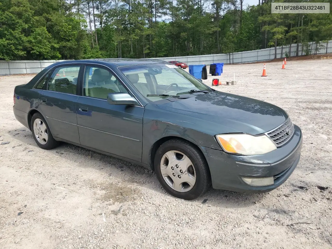 2003 Toyota Avalon Xl VIN: 4T1BF28B43U322481 Lot: 51876905