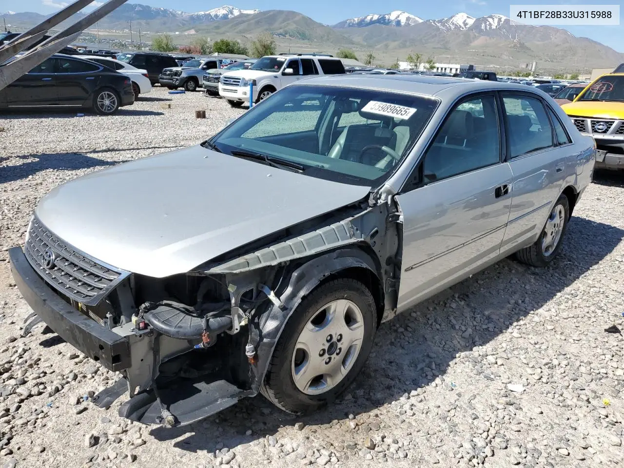 2003 Toyota Avalon Xl VIN: 4T1BF28B33U315988 Lot: 55989665