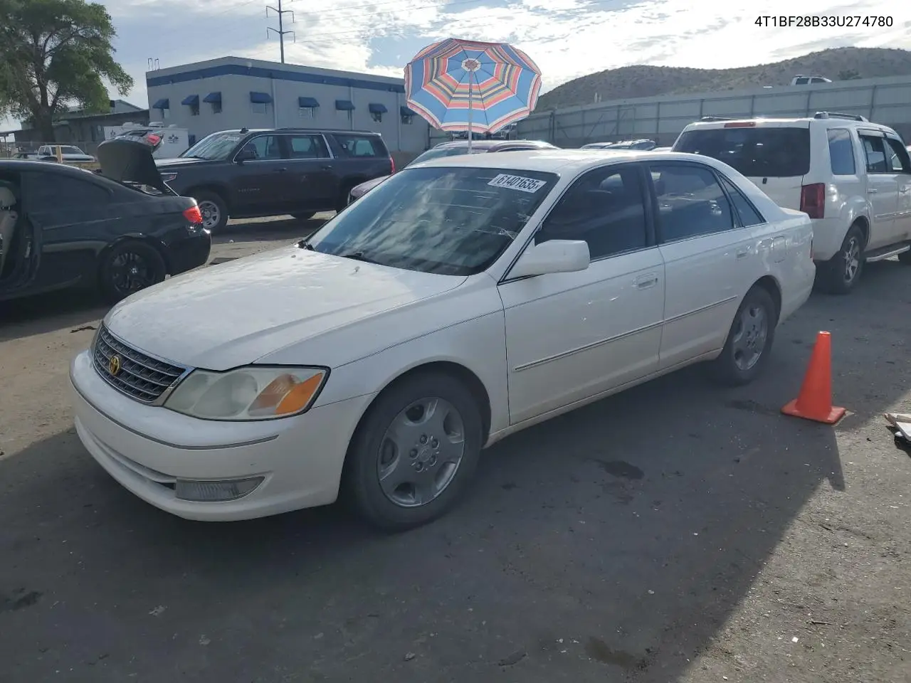 2003 Toyota Avalon Xl VIN: 4T1BF28B33U274780 Lot: 61401635