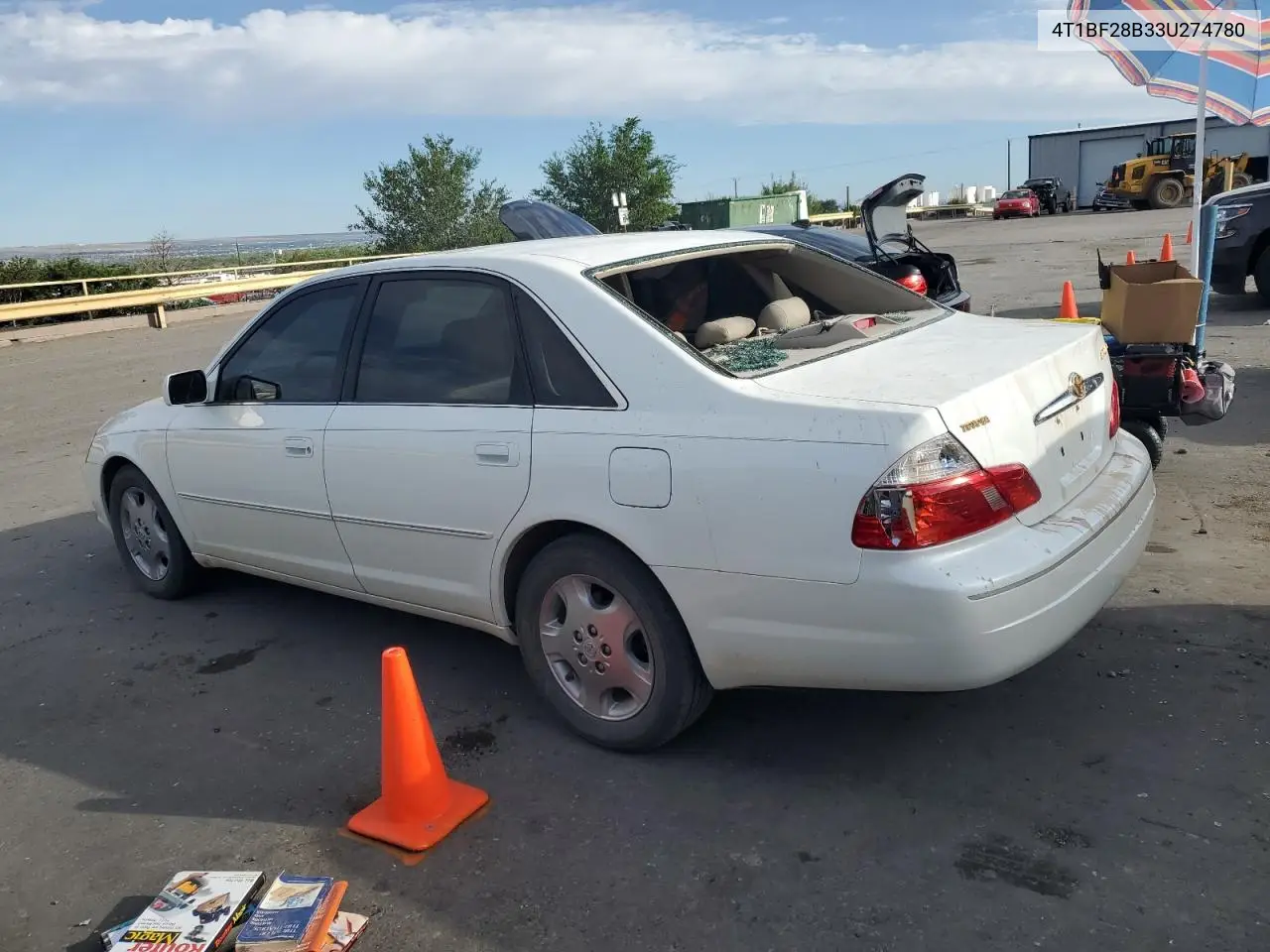2003 Toyota Avalon Xl VIN: 4T1BF28B33U274780 Lot: 61401635