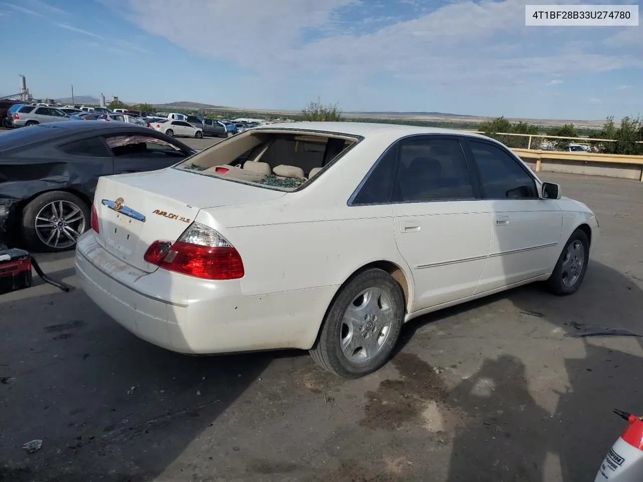 2003 Toyota Avalon Xl VIN: 4T1BF28B33U274780 Lot: 61401635