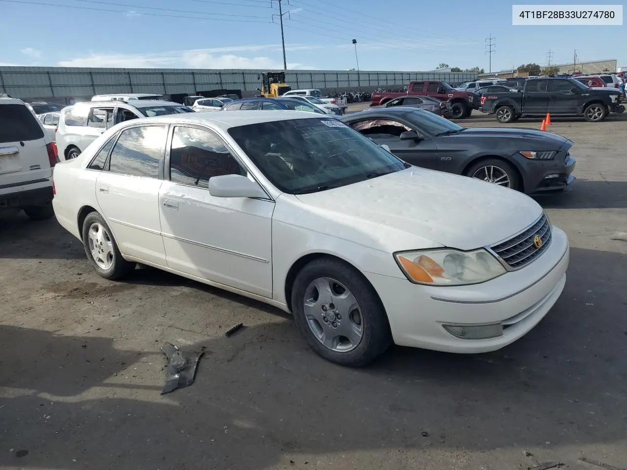 2003 Toyota Avalon Xl VIN: 4T1BF28B33U274780 Lot: 61401635