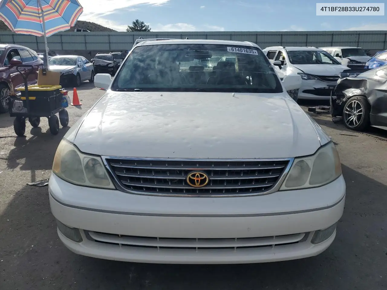 2003 Toyota Avalon Xl VIN: 4T1BF28B33U274780 Lot: 61401635