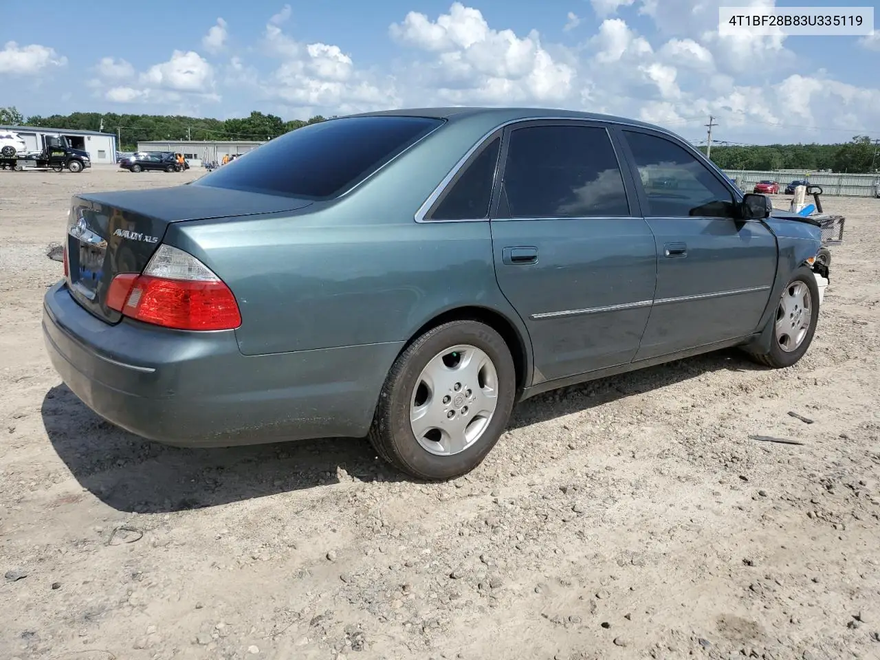 2003 Toyota Avalon Xl VIN: 4T1BF28B83U335119 Lot: 61828765