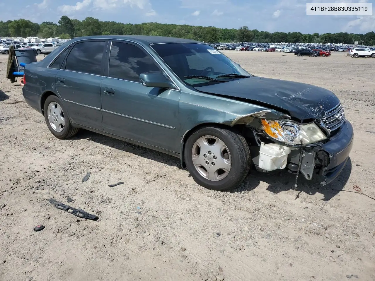 2003 Toyota Avalon Xl VIN: 4T1BF28B83U335119 Lot: 61828765