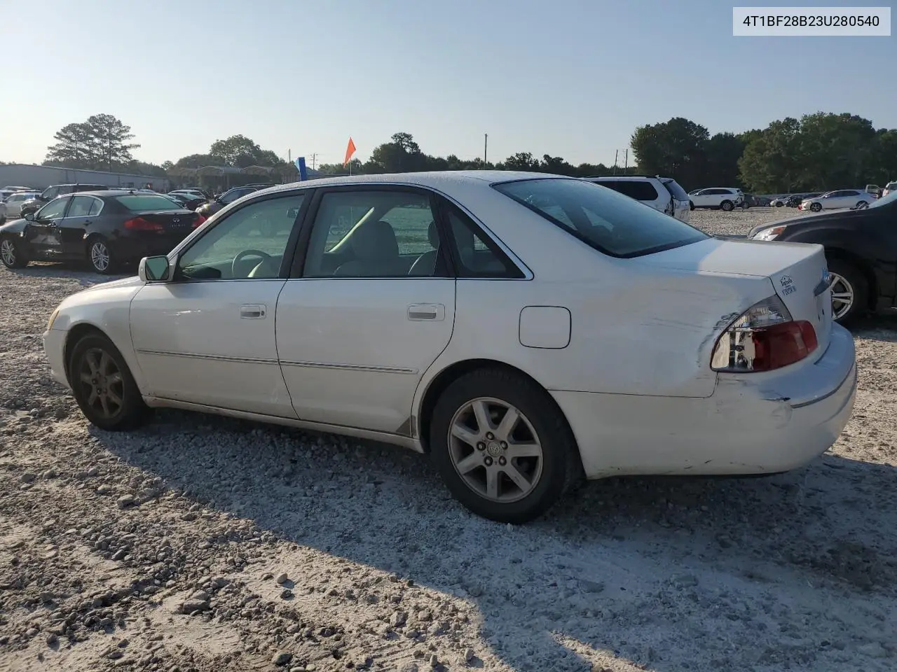 2003 Toyota Avalon Xl VIN: 4T1BF28B23U280540 Lot: 62086295