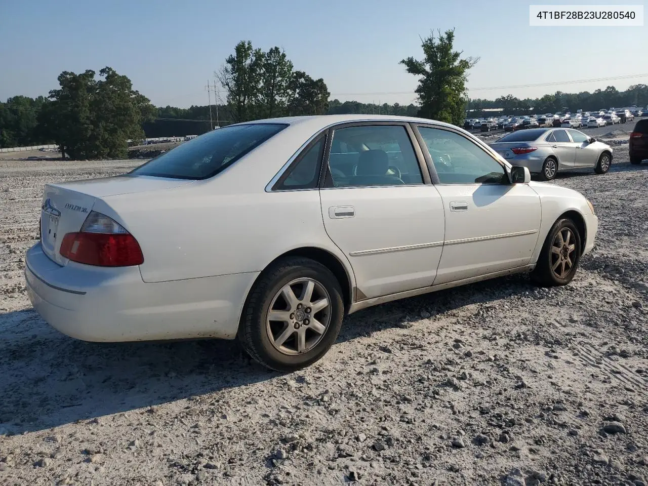 2003 Toyota Avalon Xl VIN: 4T1BF28B23U280540 Lot: 62086295