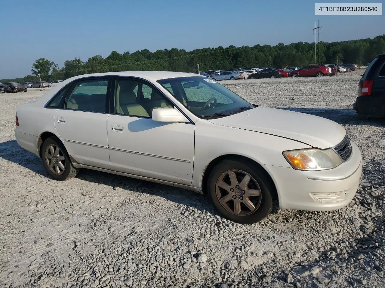 2003 Toyota Avalon Xl VIN: 4T1BF28B23U280540 Lot: 62086295