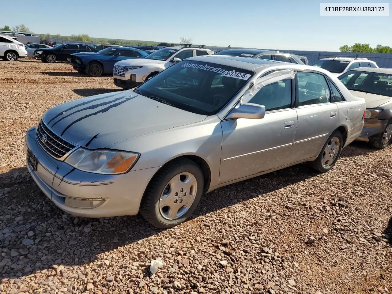 2004 Toyota Avalon Xl VIN: 4T1BF28BX4U383173 Lot: 58170235