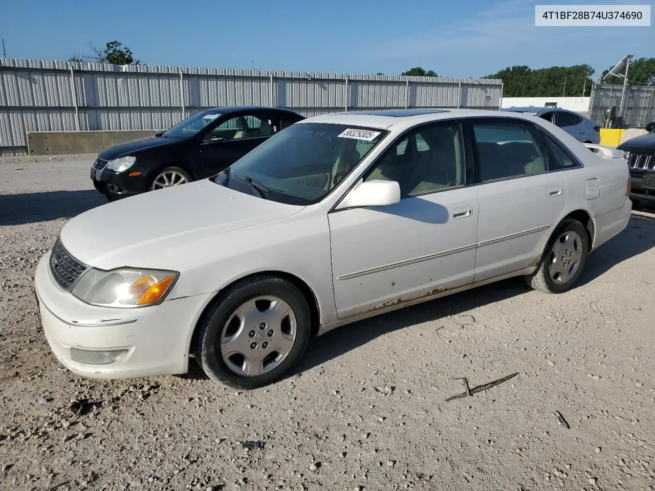 2004 Toyota Avalon Xl VIN: 4T1BF28B74U374690 Lot: 58329305