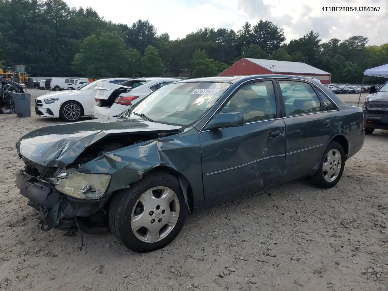 2004 Toyota Avalon Xl VIN: 4T1BF28B54U386367 Lot: 62122385
