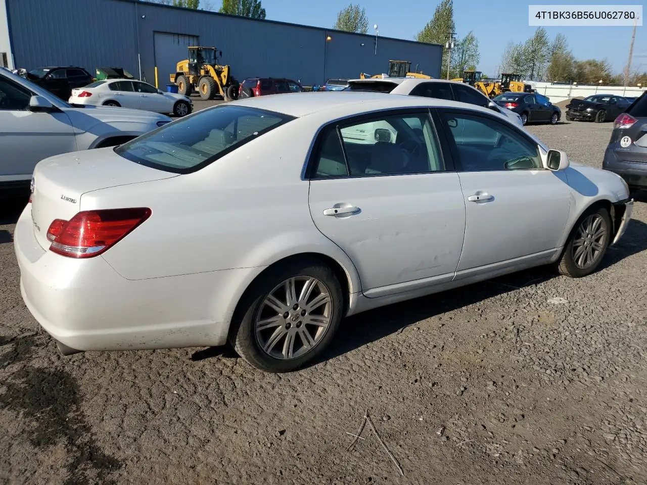 2006 Toyota Avalon Xl VIN: 4T1BK36B56U062780 Lot: 53392415