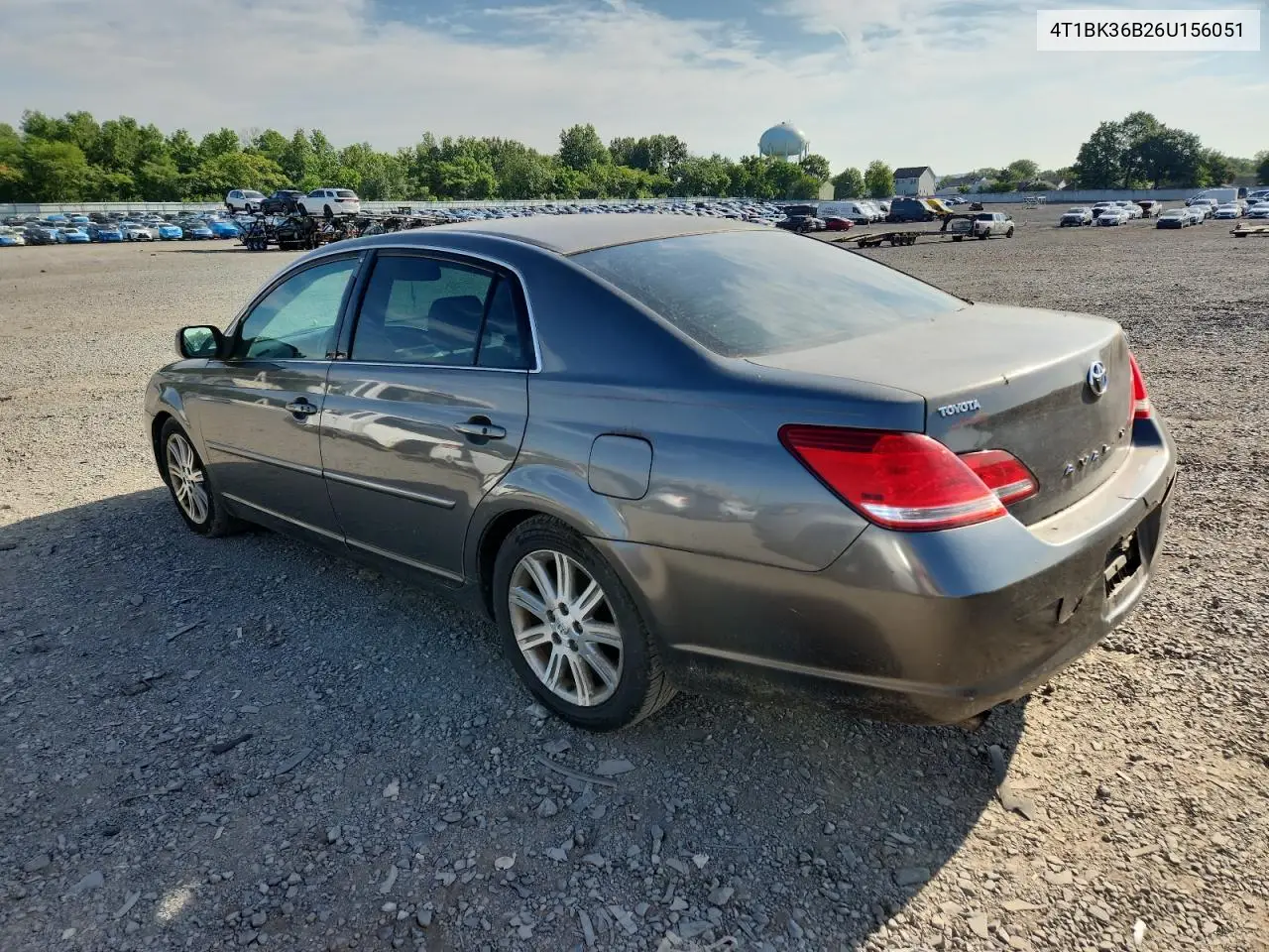 2006 Toyota Avalon Xl VIN: 4T1BK36B26U156051 Lot: 61230965