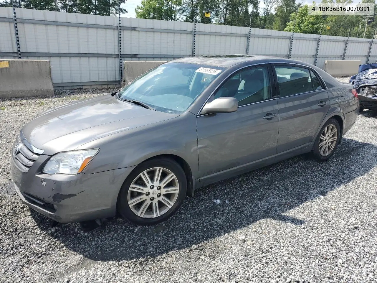 2006 Toyota Avalon Xl VIN: 4T1BK36B16U070391 Lot: 61565935