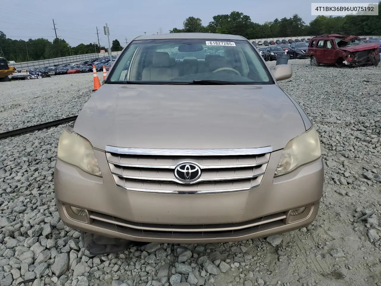 2006 Toyota Avalon Xl VIN: 4T1BK36B96U075192 Lot: 61827285