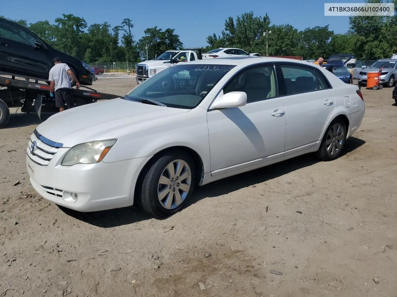2006 Toyota Avalon Xl VIN: 4T1BK36B66U102400 Lot: 62232775