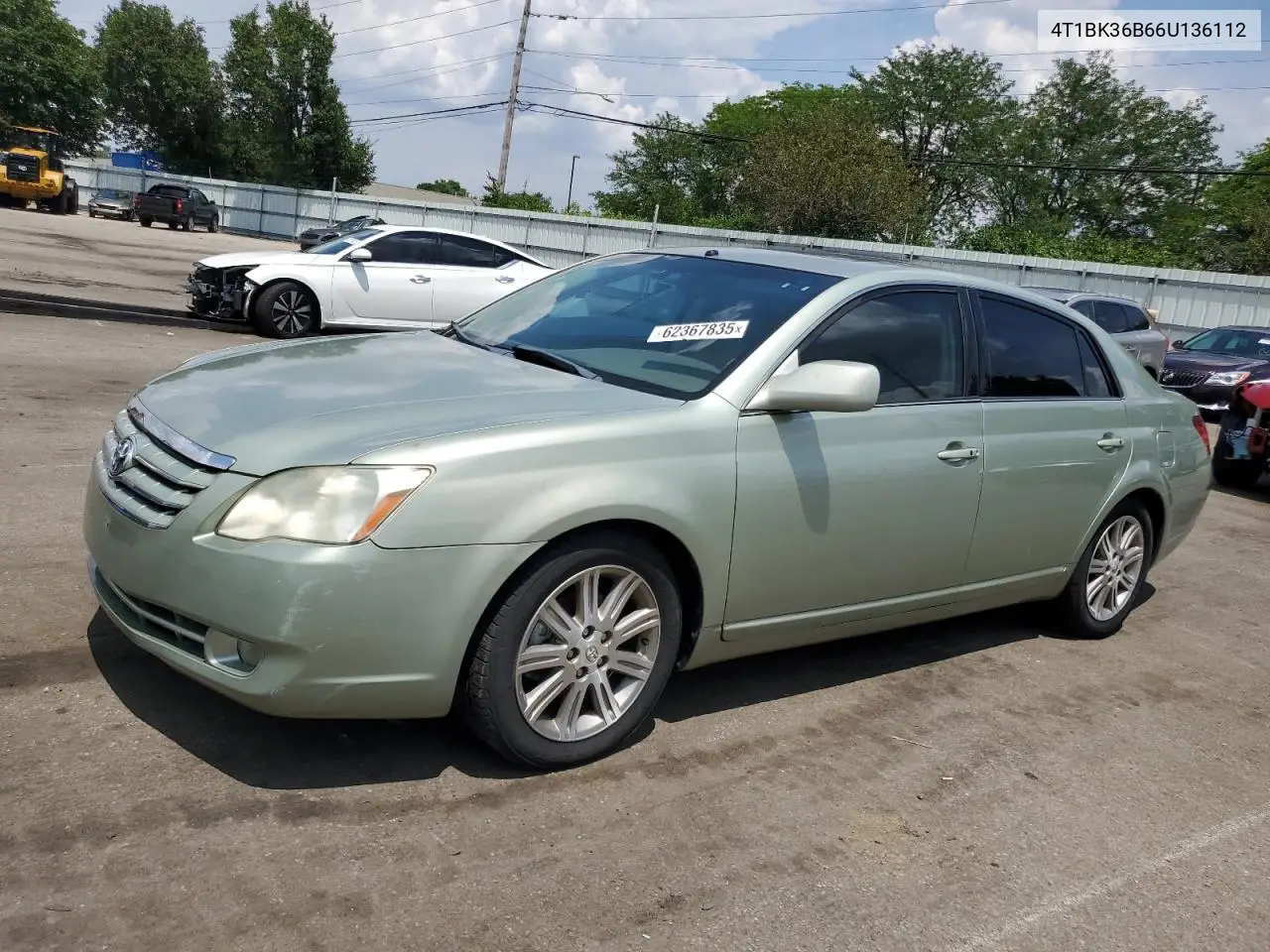 2006 Toyota Avalon Xl VIN: 4T1BK36B66U136112 Lot: 62367835